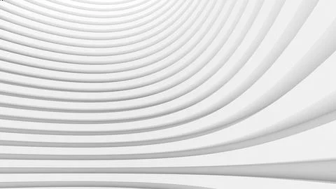 White curved structure, abstract background. Abstract building structures a.. Ilustración de archivo