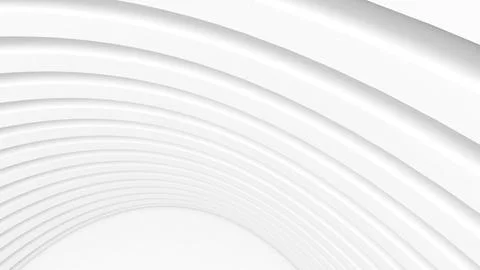 White curved structure, abstract background. Abstract building structures a.. Ilustración de archivo