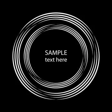 White curved vector speed lines in rounded form Stock Illustration