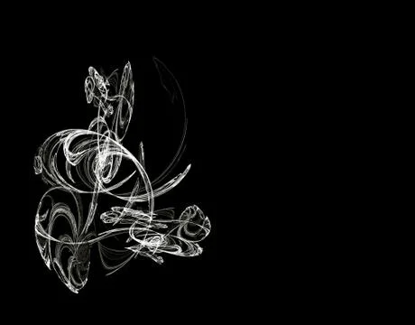 White curves on black background 스톡 일러스트