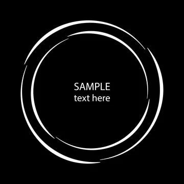 White curvy vector stripes in rounded form Stock Illustration