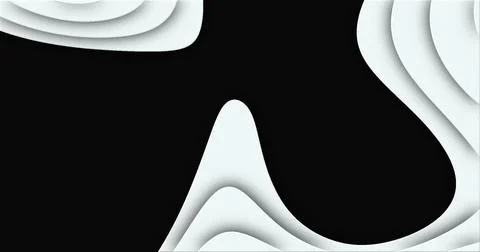 White cut curve abstract background pattern of lines and waves 스톡 일러스트