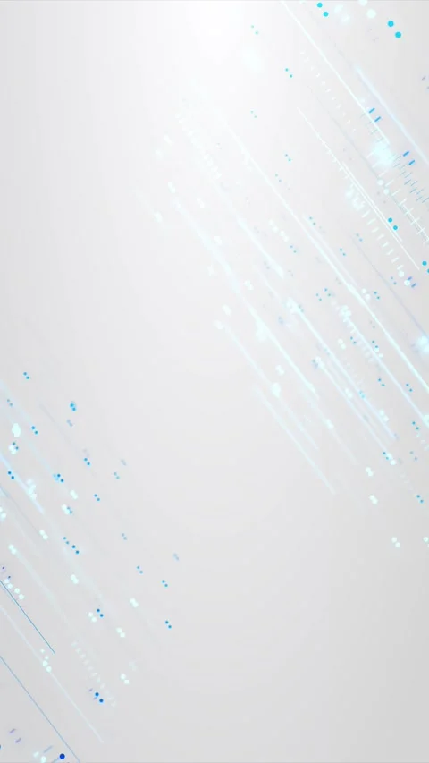 White cyan technology streak soft diagonal light lines, blue particle accent Stock Footage 340479625
