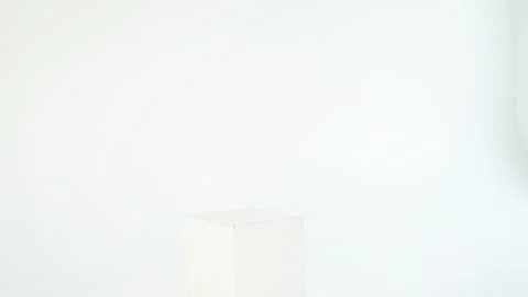 White cyclomore background. additional video for the series with a dancing woman Stock Footage 85871009