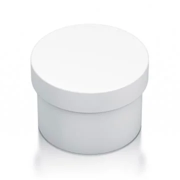 White cylinder box. Stock Illustration