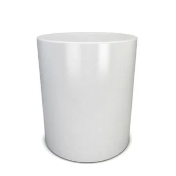 White cylinder Stock Illustration