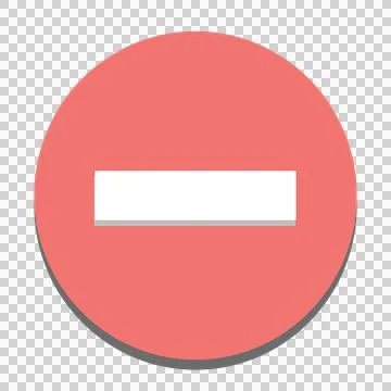 White dash red background circular symbol stop sign Stock Illustration