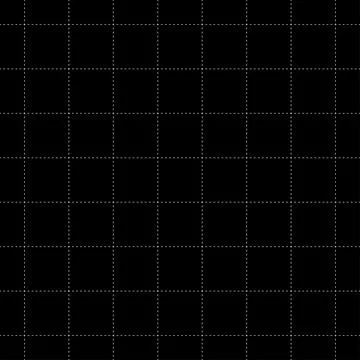 White Dash Square Seamless on Black Background. Vector Illustration Stock Illustration