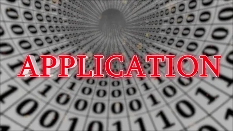 White Data Tunnel Application Concept Loop 4K Video stock 83563483