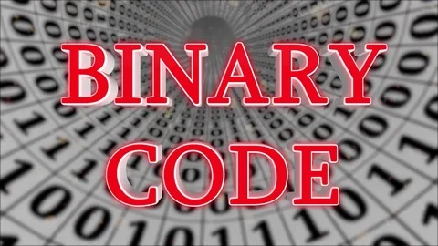 White Data Tunnel Binary Code Concept Loop 4K Stock Footage 83563603