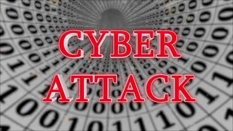 White Data Tunnel Cyber Attack Concept Loop 4K Stock Footage 83579453