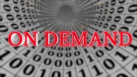 White Data Tunnel On Demand Concept Loop 4K Stock Footage 83582465