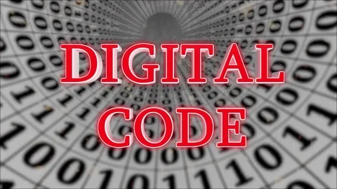 White Data Tunnel Digital Code Concept Loop 4K Stock Footage 83580746