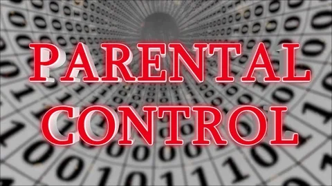 White Data Tunnel Parental Control Concept Loop 4K Video stock 83583112