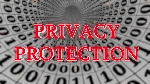 White Data Tunnel Privacy Protection Concept Loop 4K Stock Footage 83583422