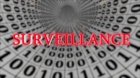 White Data Tunnel Surveillance Concept Loop 4K Stock Footage 83583942