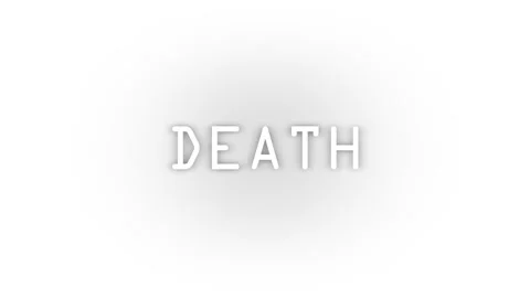 White death icon with shadow isolated on white background. Stock Footage 205066140