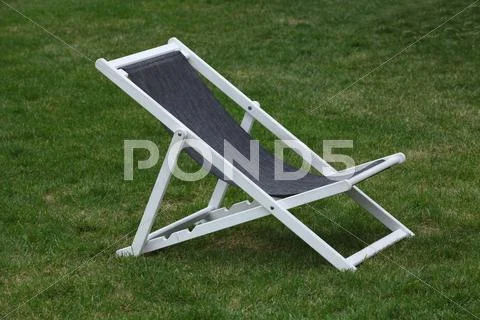 White deck chair Stock Photos