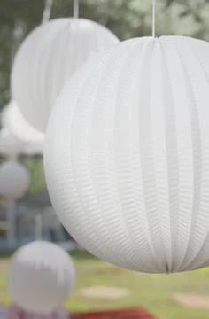 White Decor Balls Stock Photos