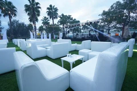 White decoration night Stock Photos