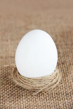 White decorative festive easter eggs Stock Photos