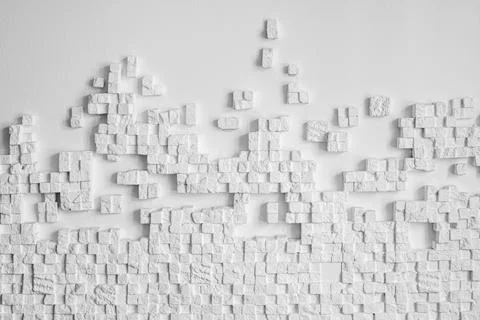 White decorative interior brick Stock Photos