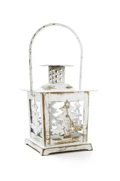 White decorative lantern Stock Photos