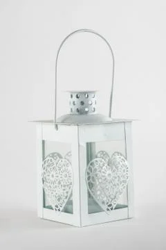 White decorative lantern Stock Photos