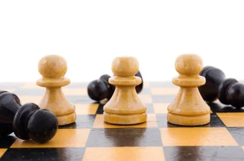 White defeats black Stock Photos