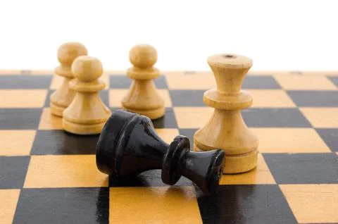 White defeats black Stock Photos