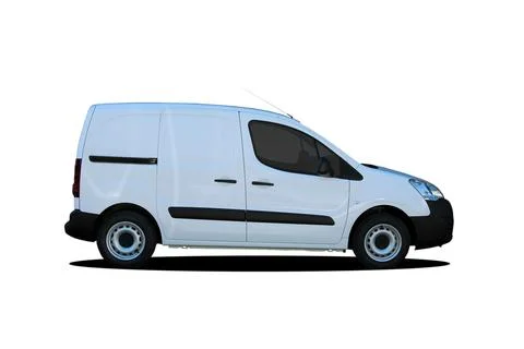 White delivery van Stock Photos