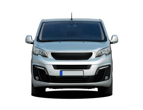 White delivery van Stock Photos