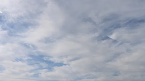 White dense clouds on blue sky. timelapse 21 nov.  2023 Stock Footage 256113302