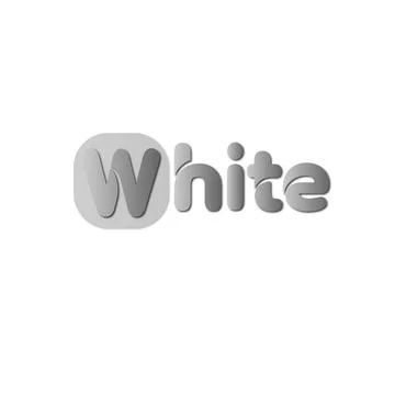 White design logo Stock Illustration
