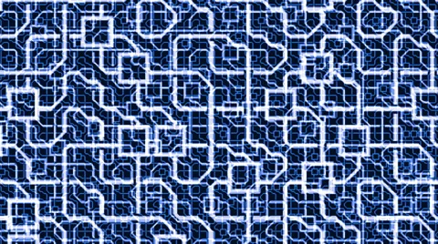 White design of pipes  moving, dark blue background Stock Footage 39144136
