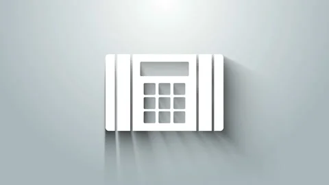 White Detonate dynamite bomb stick icon isolated on grey background. Time bomb - Stock Footage 145993663