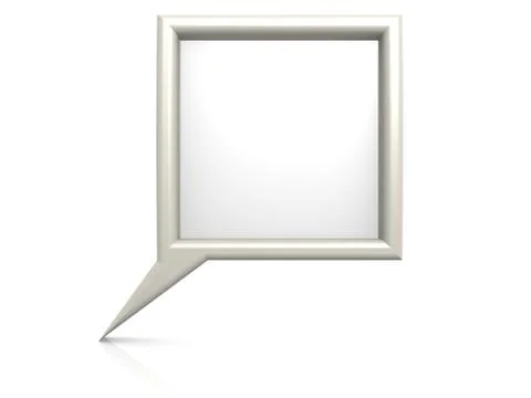 White dialog bubble Stock Illustration