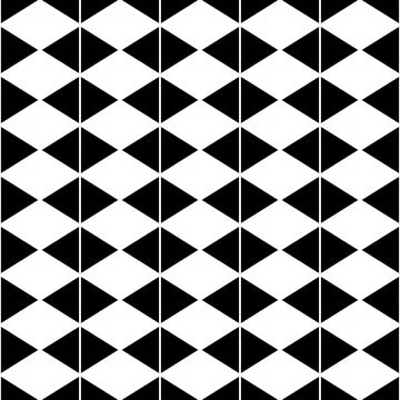 White Diamond and Black Triangle Seamless Stock Illustration