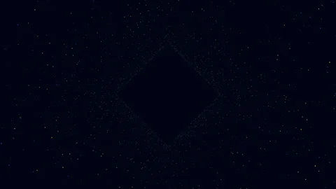 White diamond pattern on black background with surrounding dots Stock Footage 315096775