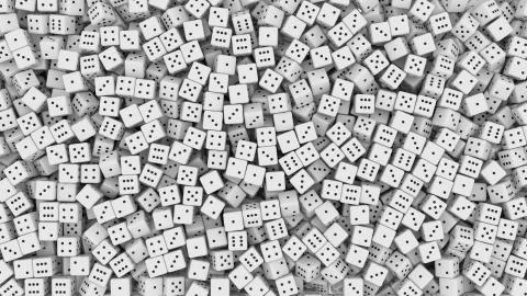 White dice Stock Illustration