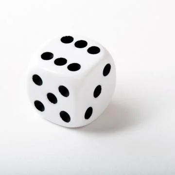 White Dice Stock Photos