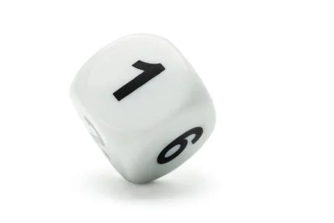 White dice Stock Photos