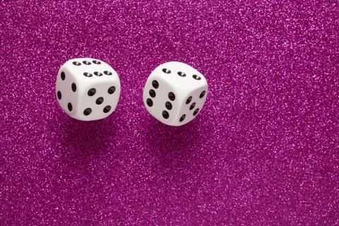 White dice Stock Photos