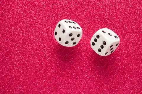 White dice Stock Photos