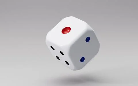 White dices with black dots set. Pipped dices with rounded corners.Die for .. Stock Illustration