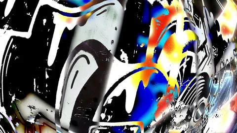 White difference Graffiti Mix 動画素材 80117614