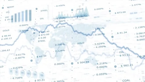 White Digital business stock data infographics Vidéo 334815821