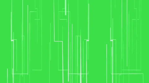White digital data lines streaming down on green screen background for overlay Stock Footage 329964673