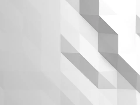 White digital low-poly pattern. Abstract cg Illustrazione stock