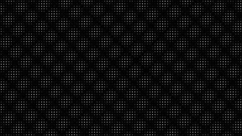 White digital pixel grid flickering on black background Stock Footage 335933674